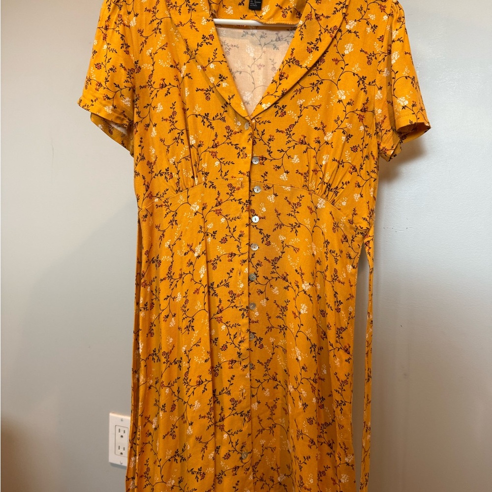 Floral Yellow Dress